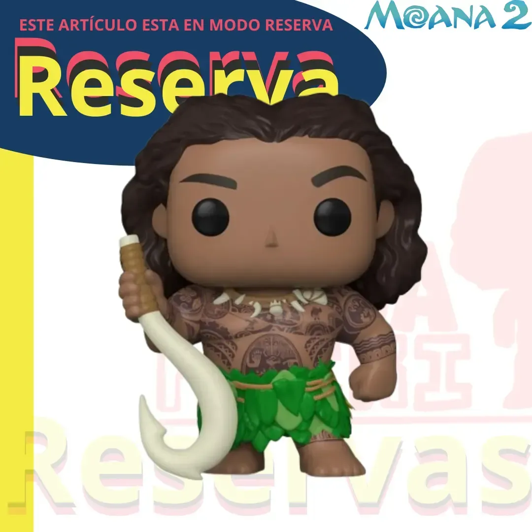 Maui con Fish Hook Funko Pop Disney Moana 2