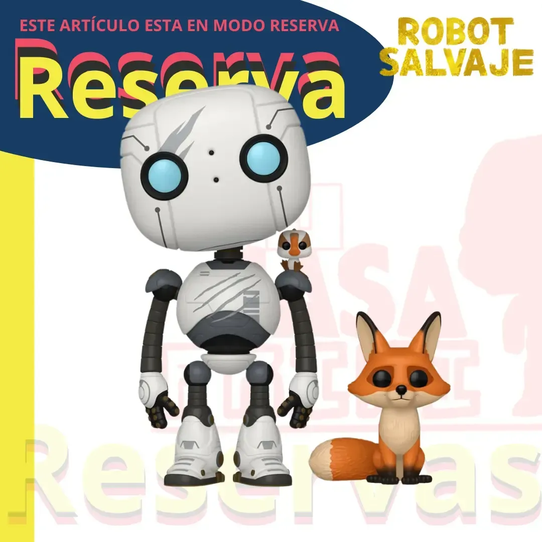 Roz con Brightbill y  Fink Funko Pop y Buddy movies Robot salvaje