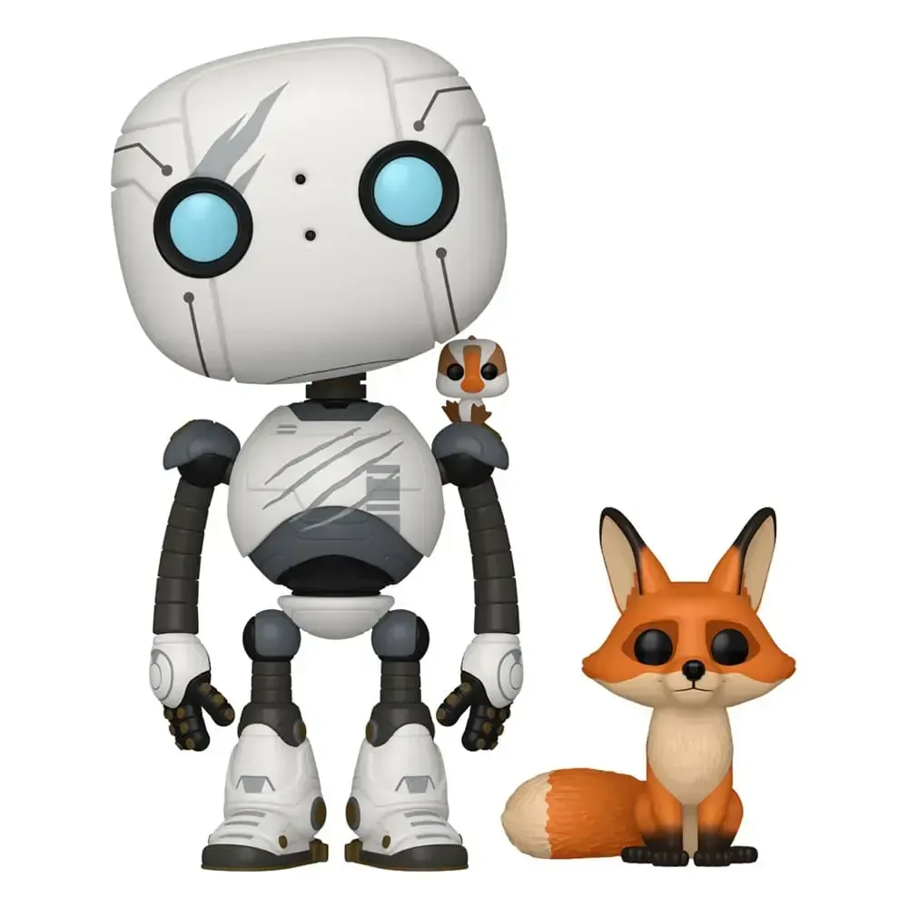 Roz con Brightbill y  Fink Funko Pop y Buddy movies Robot salvaje
