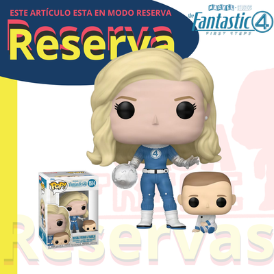 Mujer invisible con Franklin Funko Pop MARVEL Los Cuatro Fantásticos primeros pasos