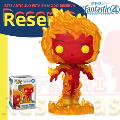 Antorcha Humana Funko Pop MARVEL Los Cuatro Fantásticos primeros pasos
