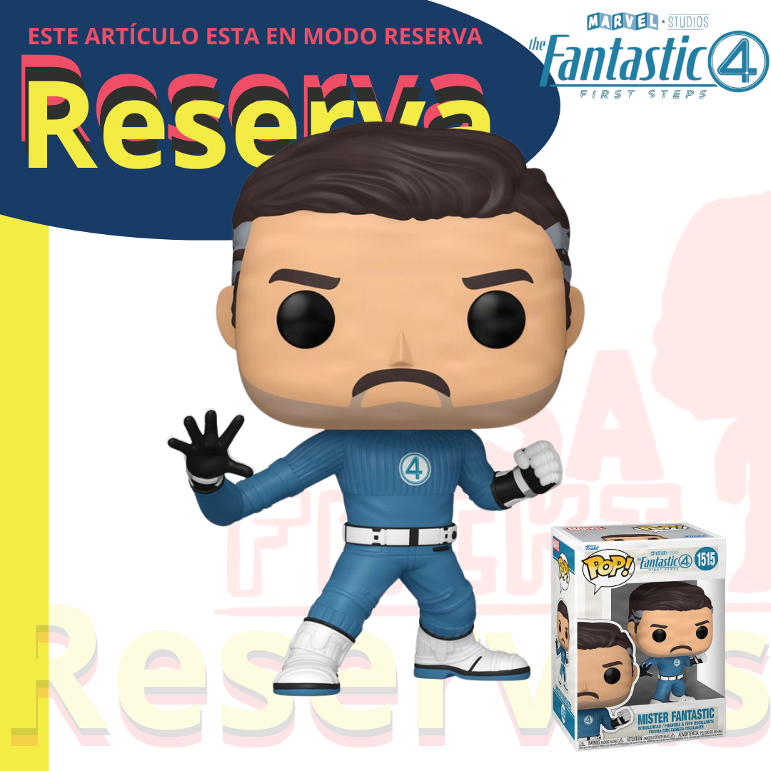 Mister Fantastic Funko Pop MARVEL Los Cuatro Fantásticos primeros pasos