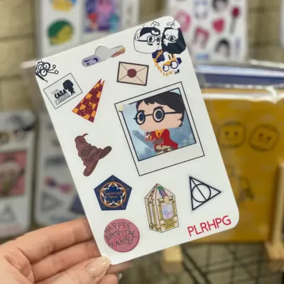 Plancha de pegatinas Hogwarts - Gryffindor