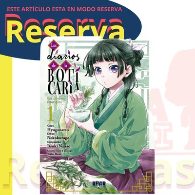 Los diarios de la boticaria Tomo 1 Manga de Maomao (Edición Devir)