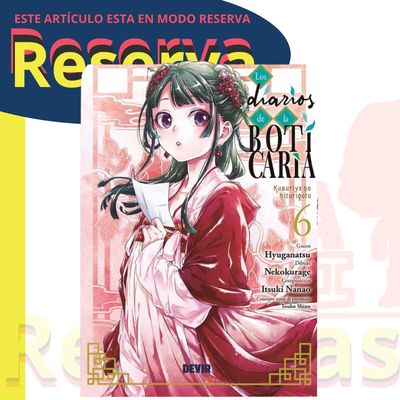 Los diarios de la boticaria Tomo 6 Manga de Maomao (Edición Devir)
