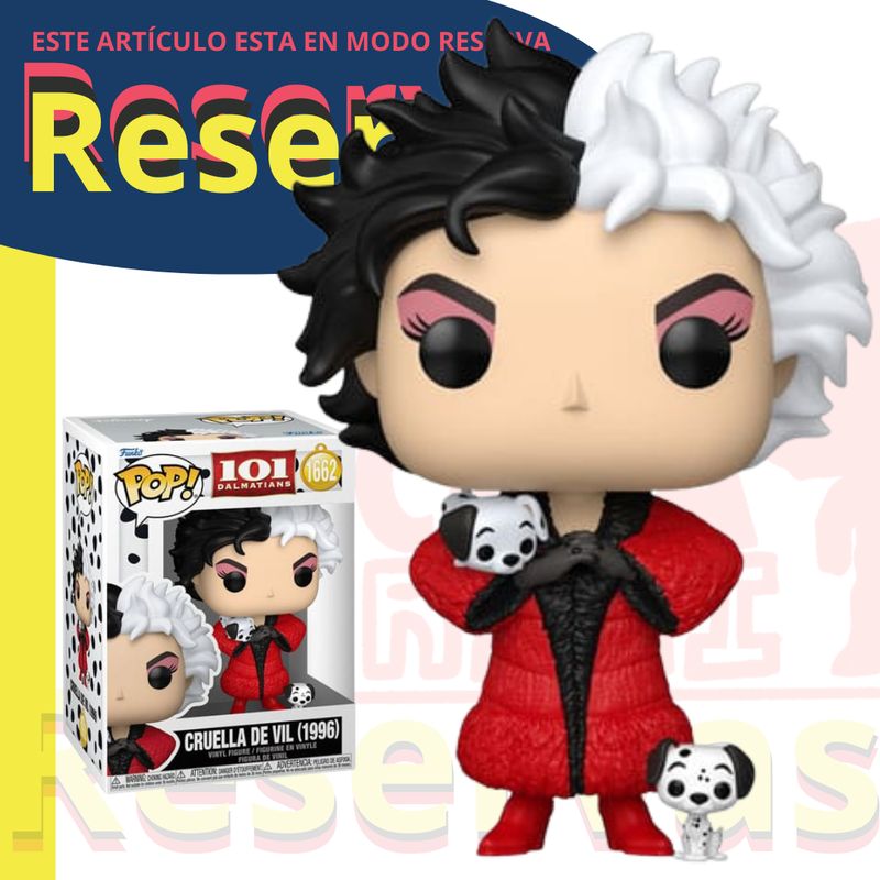 Cruella De Vil con cachorros funko Pop 101 dálmatas Cruella De Vil con cachorros funko Pop 101 dálmatas