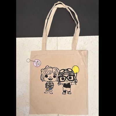 Pack Tote Bag y llavero Carl y Ellie