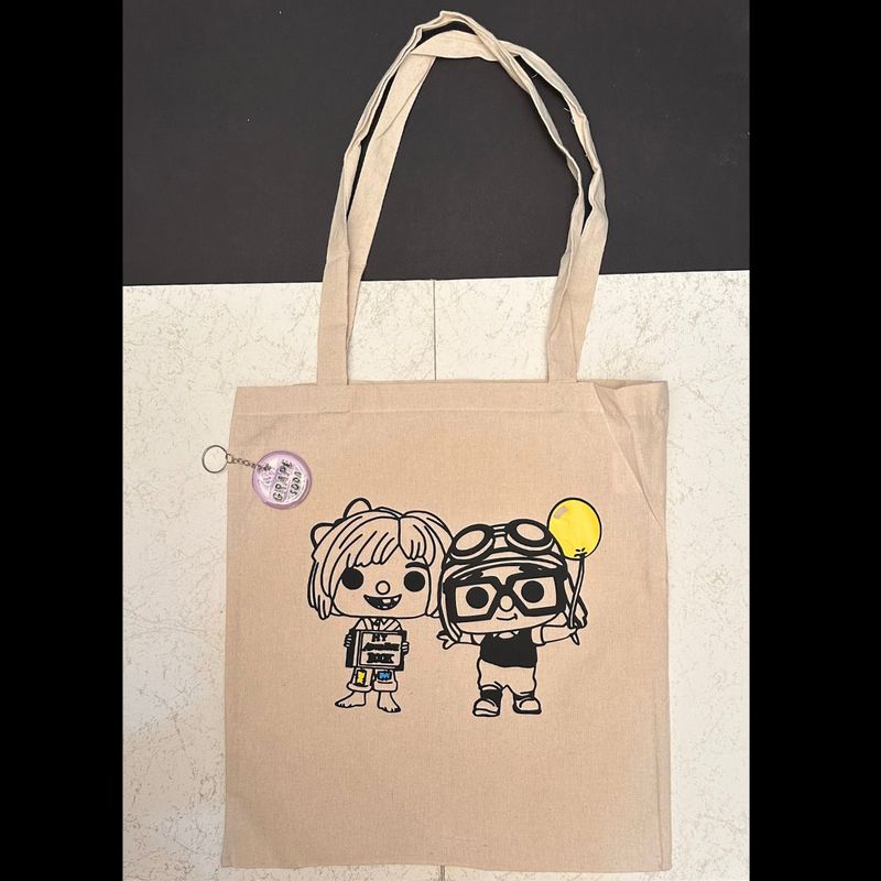 Pack Tote Bag y llavero Carl y Ellie Pack Tote Bag y llavero Carl y Ellie
