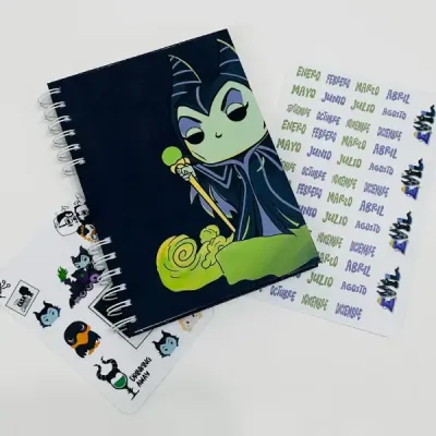 Bullet Journal Maléfica, cuaderno A5 Malefica