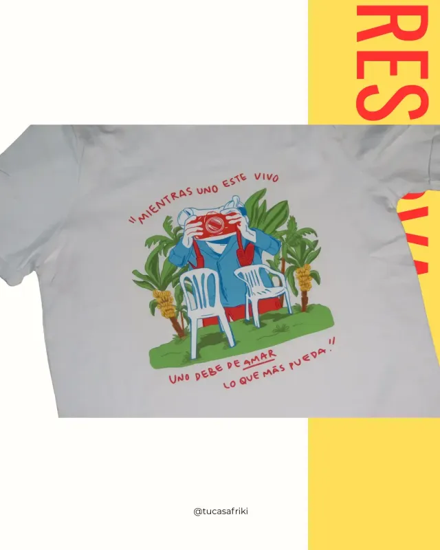 CAMISETA BÁSICA BLANCA MANGA CORTA unisex DTMF 2026