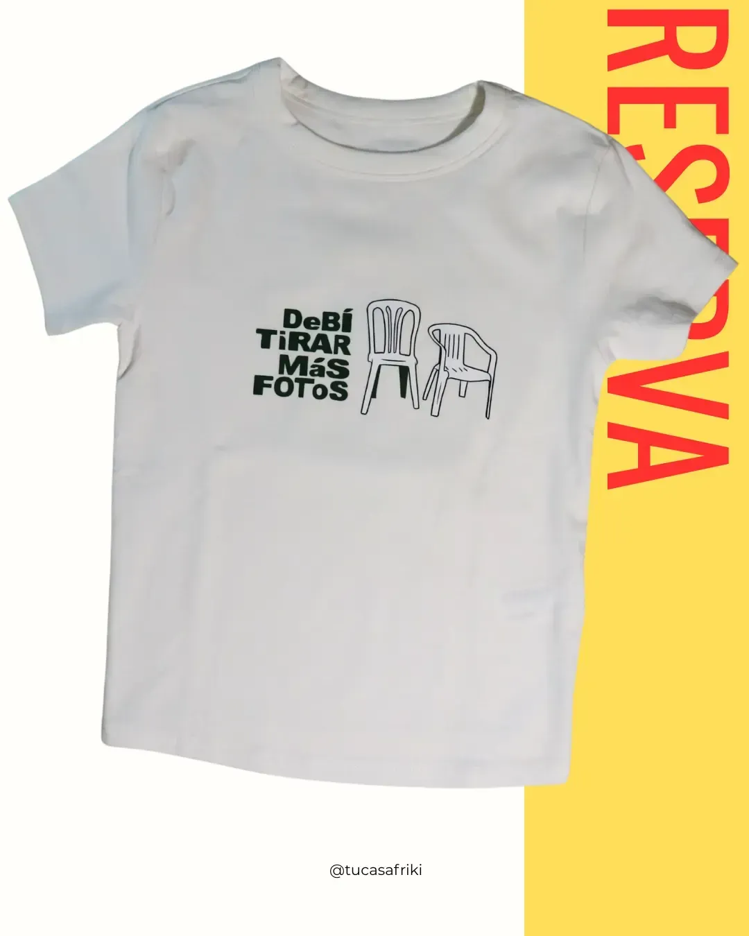 TOP blanco manga corta DTMF 2026, Talla: L