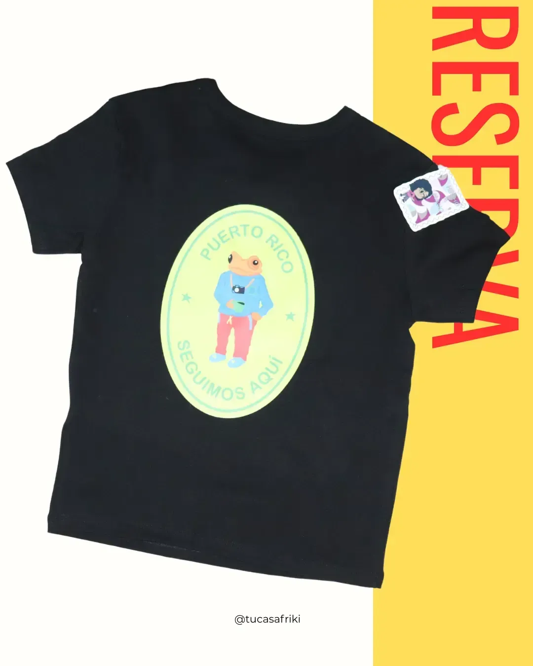 TOP negro manga corta DTMF 2026