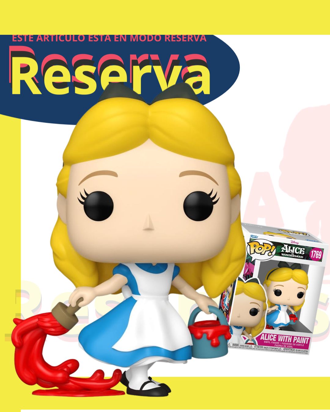Alicia con pintura Funko Pop Disney Alicia en el país de las maravillas