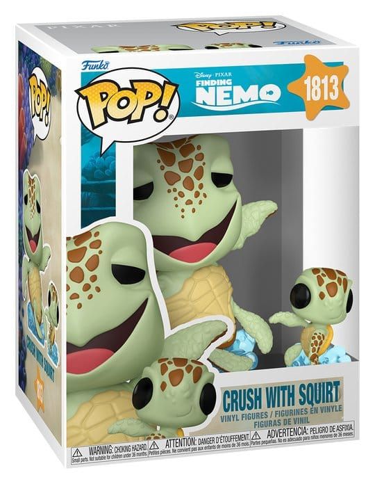 Crush con Squirt Funko Pop Disney Pixar Buscando a Nemo