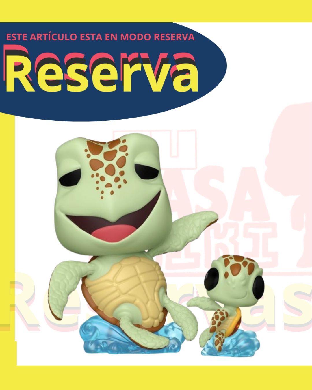 Crush con Squirt  Funko Pop Disney Pixar Buscando a Nemo