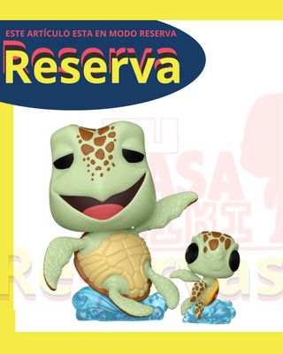 Crush con Squirt  Funko Pop Disney Pixar Buscando a Nemo
