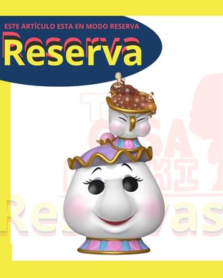 Sra Potts con Chip Funko Pop Disney La Bella y la Bestia