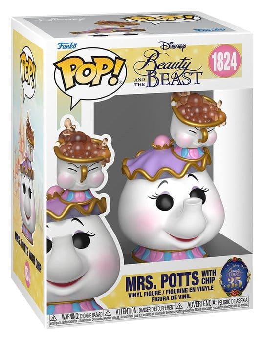 Sra Potts con Chip Funko Pop Disney La Bella y la Bestia