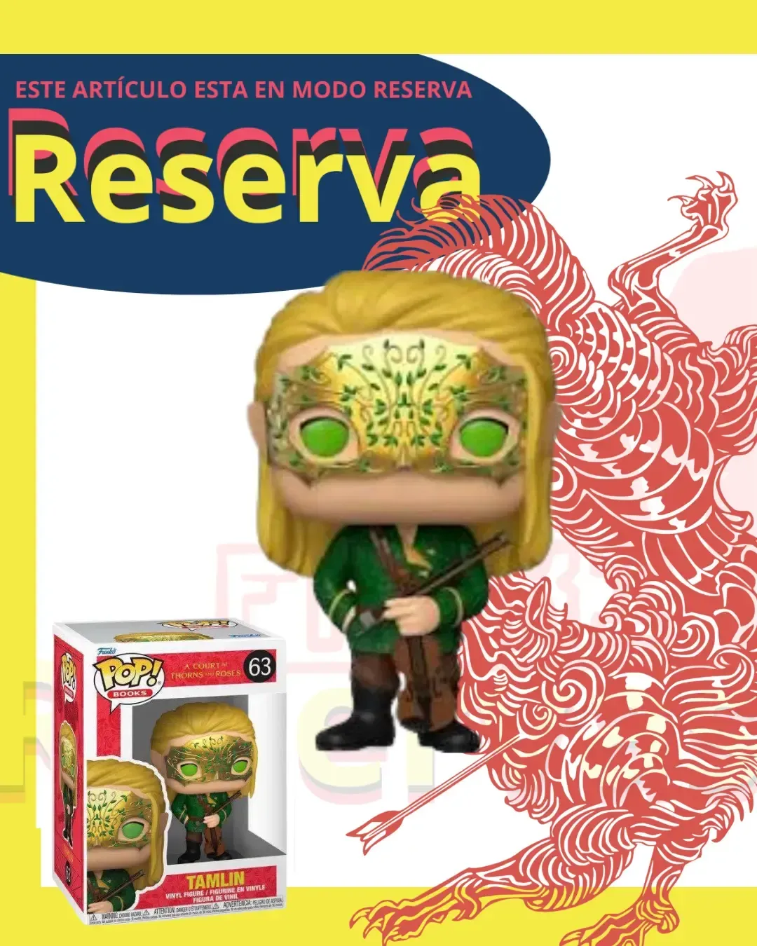 Tamlin Funko pop Book Acotar