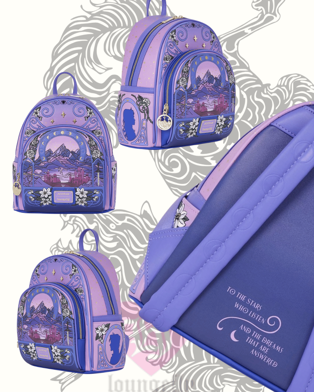 Mini mochila Monte Ramiel de la saga ACOTAR