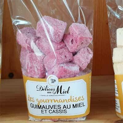 Guimauves au miel et Cassis Guimauves au miel et Cassis