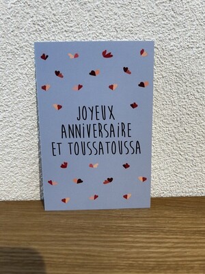 Carte postale « joyeux anniversaire »