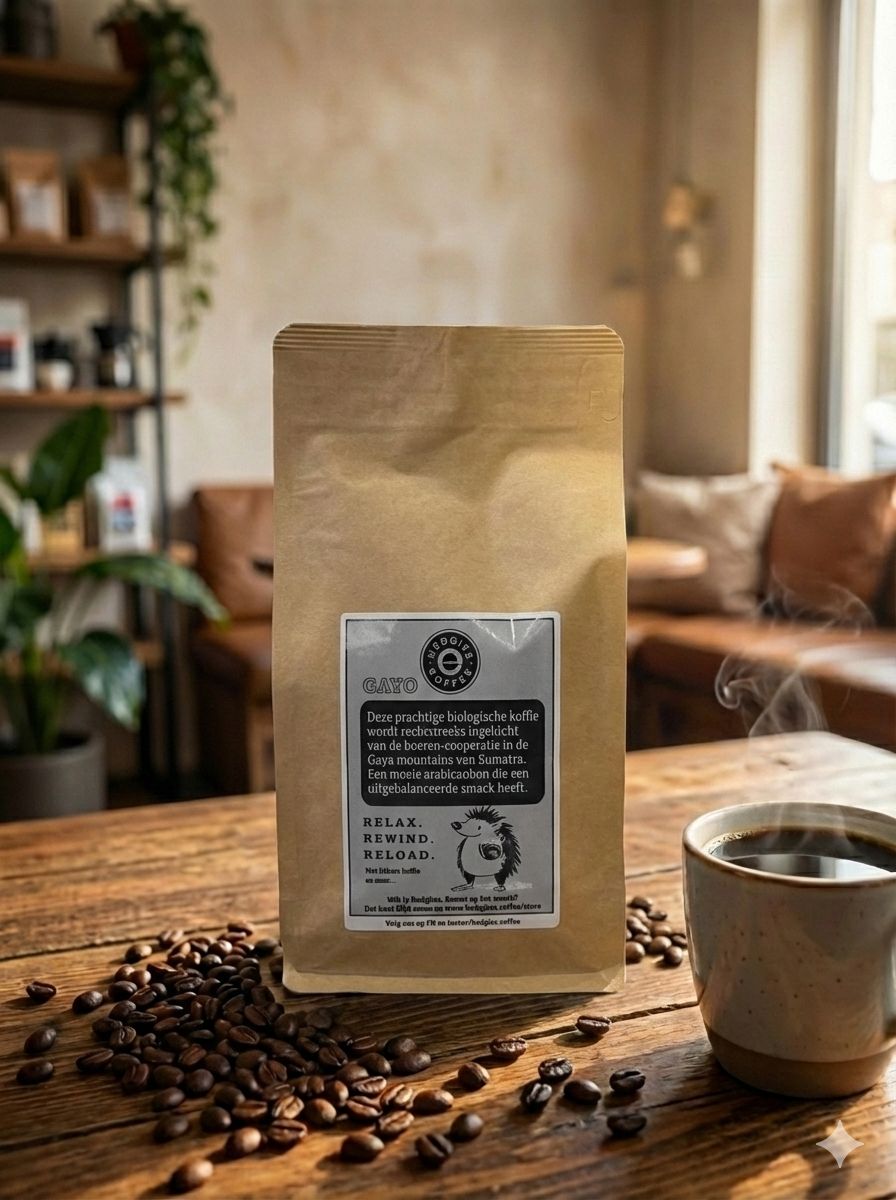 Gayo biologisch koffiebonen 500gram