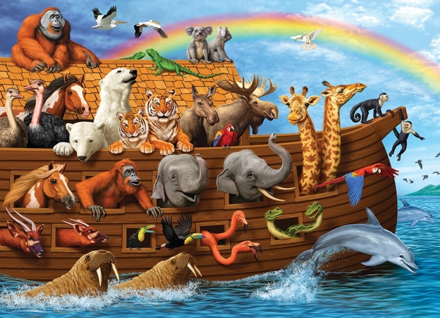 Voyage of the Ark Family Pieces - 350 piece Cobble Hill Puzzle