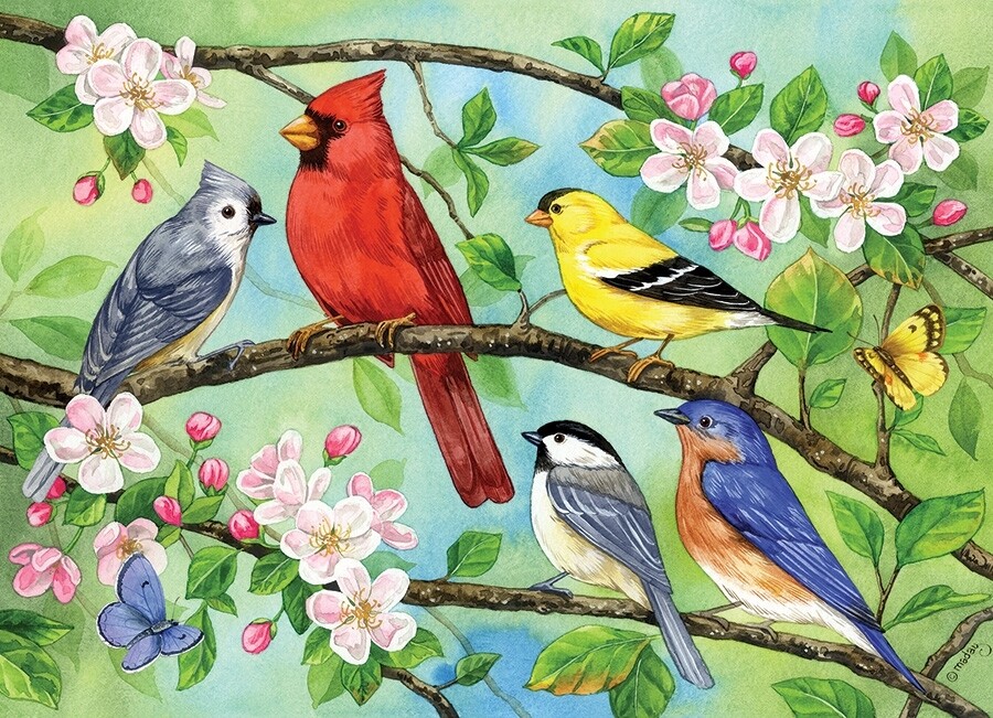 Bloomin' Birds Family Pieces - 350 piece Puzzle Cobble Hill Puzzle