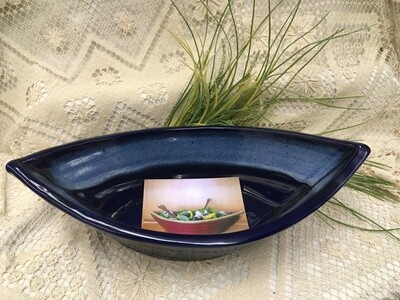 Dory Bowl Northern Lights Blue - Maxwell Pottery - Canadian Handmade