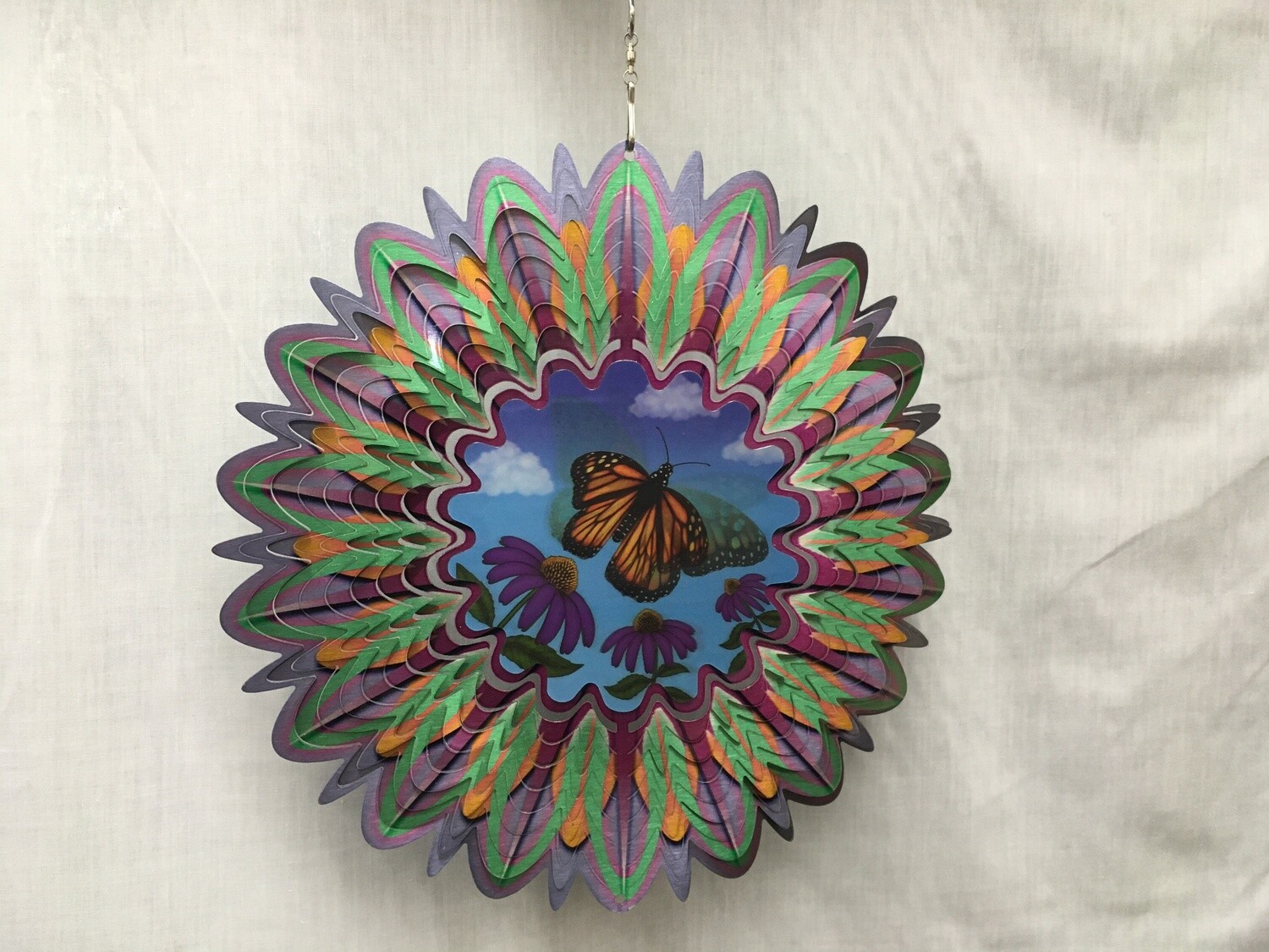 Monarch Butterfly Large - Animated Wind Spinner