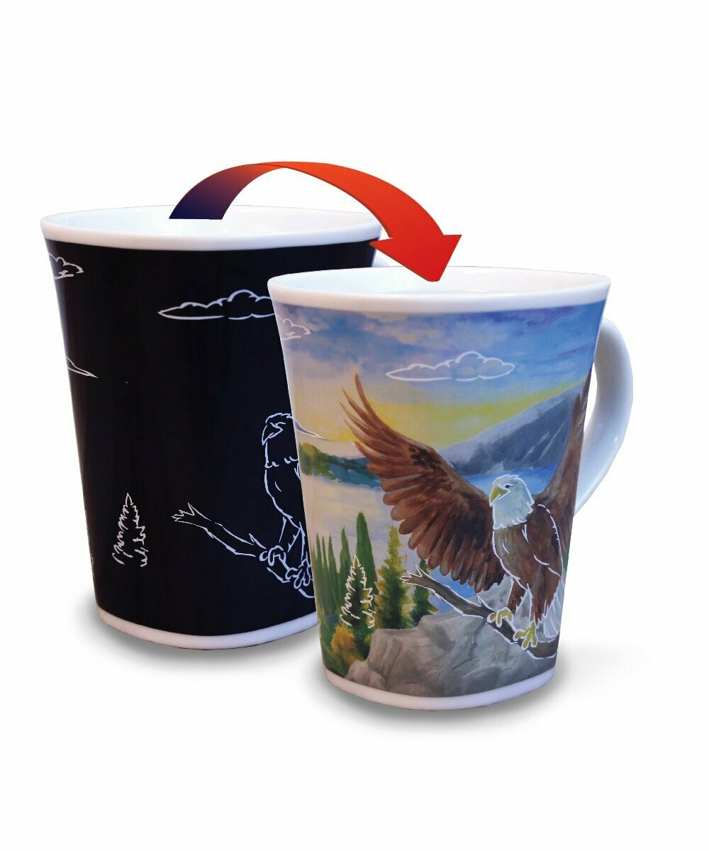 Eagle Colour Changing Mug  - Canadian Images Wildlife Edition