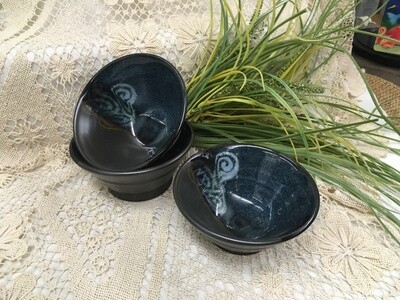 Mini Dip Bowl, Blue Stone - Pavlo Pottery - Canadian Handmade