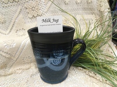 Milk Jug, Blue Stone - Pavlo Pottery - Canadian Handmade 