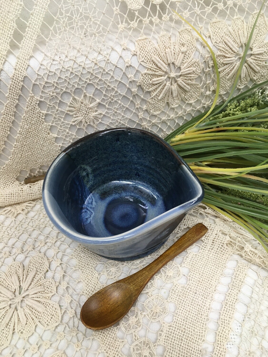 Condiment Bowl, Ocean Blue - Pavlo Pottery - Canadian Handmade
