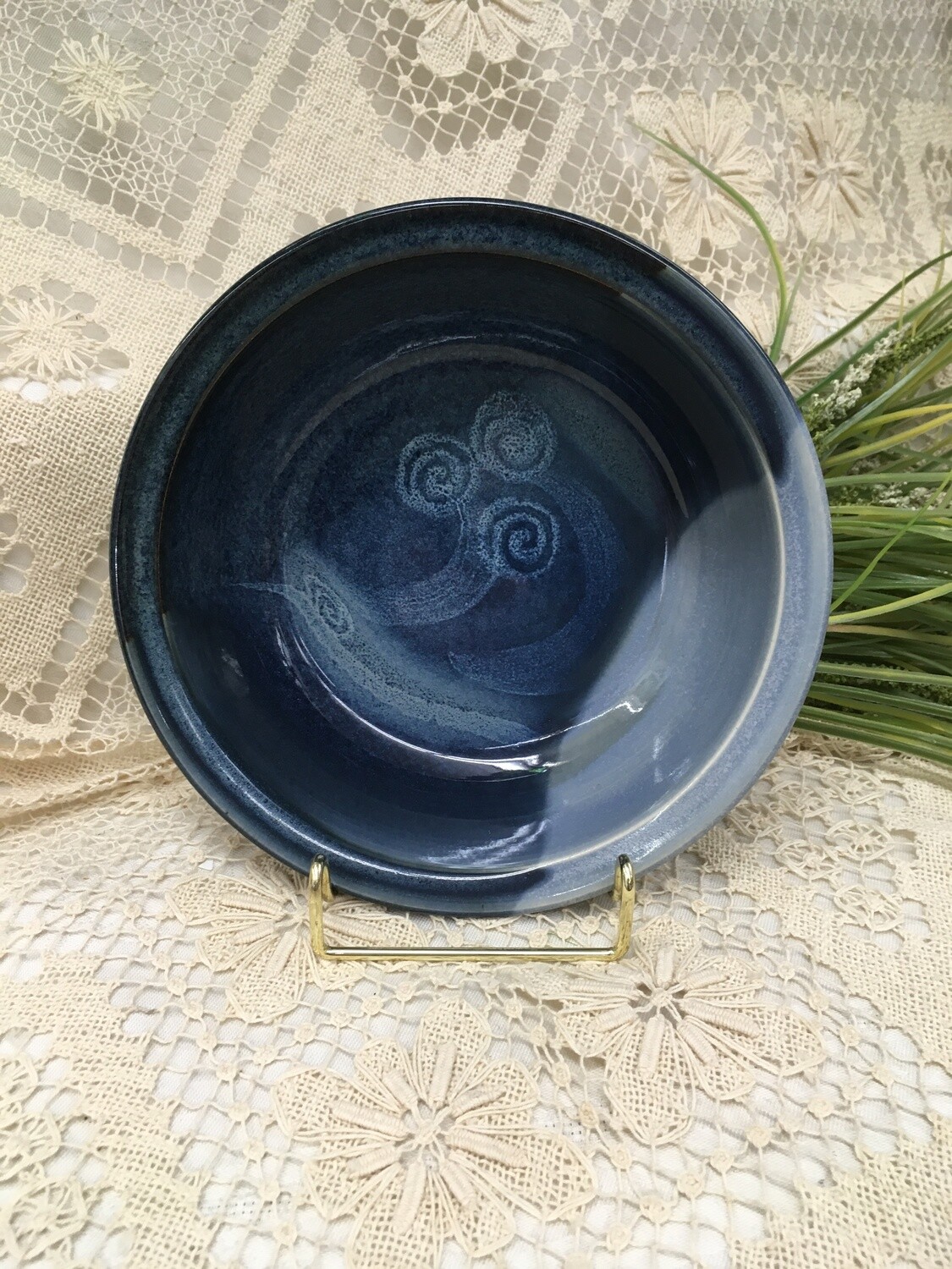 Salad Bowl for Two, Ocean Blue - Pavlo Pottery - Canadian Handmade