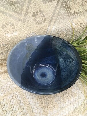 Bowl Medium Deep, Ocean Blue - Canadian Handmade Pavlo Pottery