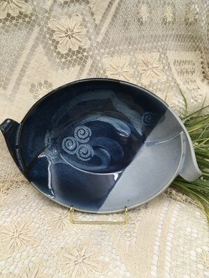 Slab Bowl Medium, Ocean Blue - Pavlo Pottery - Canadian Handmade