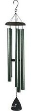 Chime - 30" Green Stone Tubes - Black Metal top and chime pad