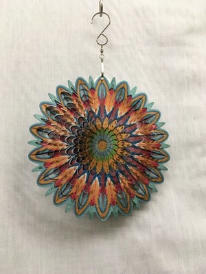 Floral Mandala Multicolour Small  - Wind Spinner