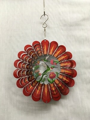 Hummingbirds Red Small  - Cut Out Design Wind Spinner