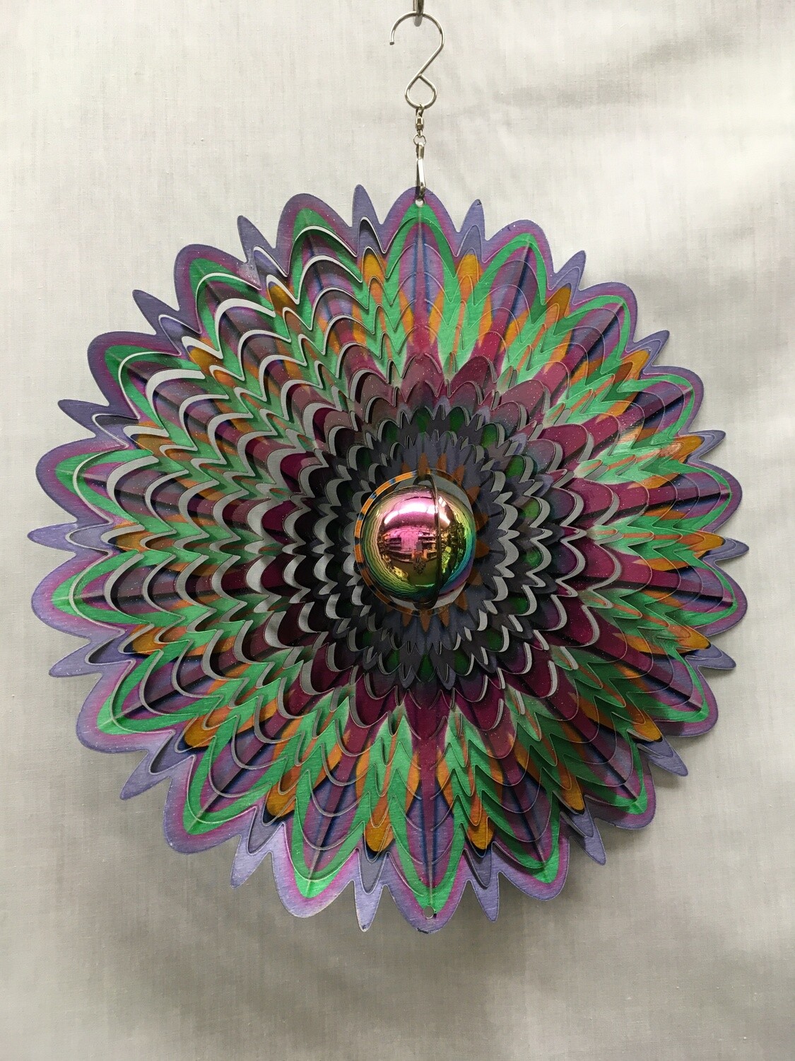 Colourful Mandala, Large - Wind Spinner