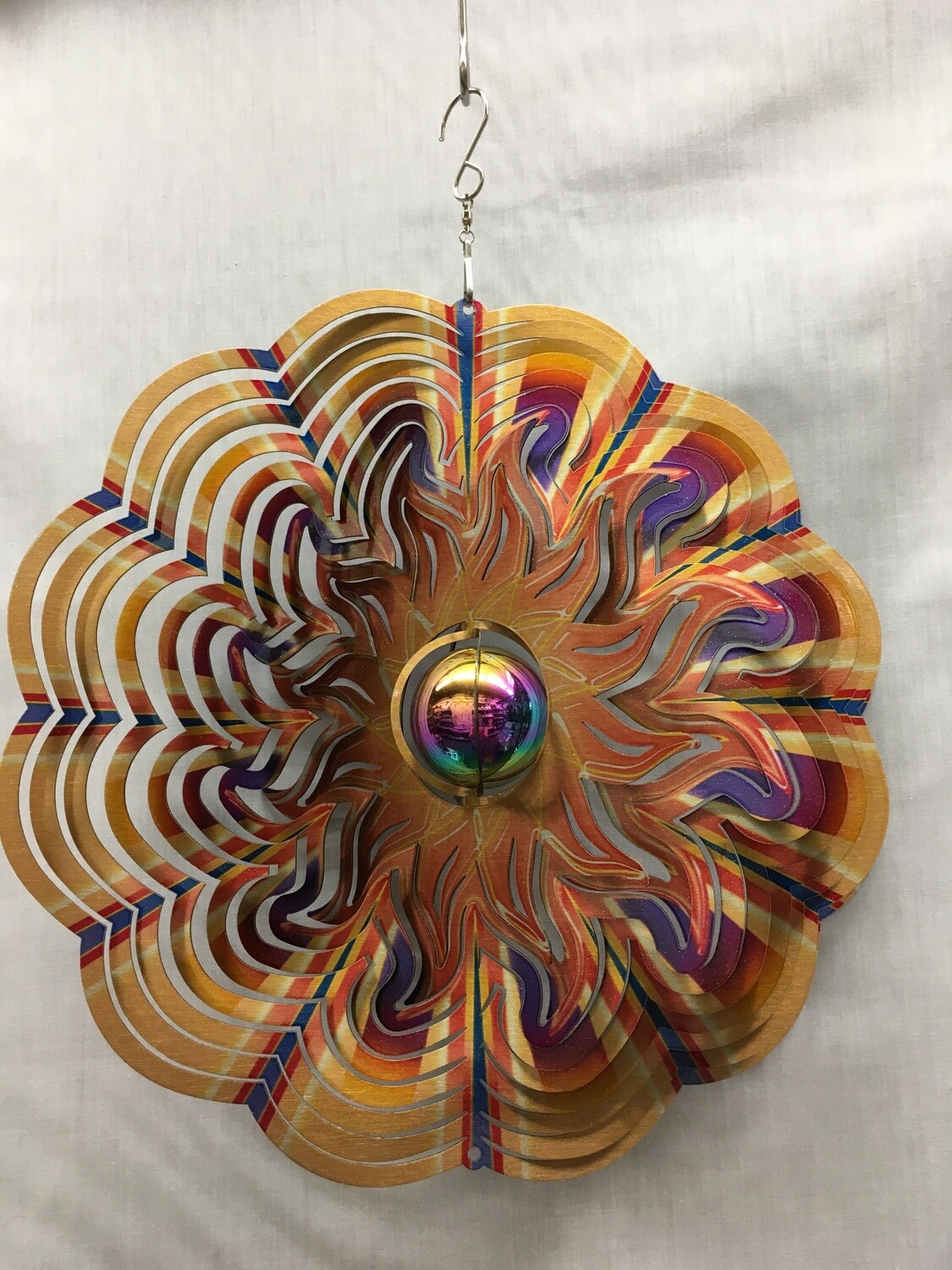 Sun Purple/Gold Large - Wind Spinner