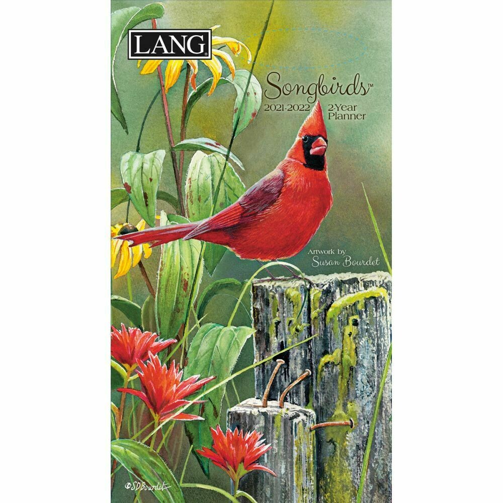 Lang Two Year Purse Calendar - Songbirds - Susan Bourdet - Planner