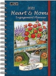 Lang Engagement Planner - Heart & Home - Susan Winget - Spiral Book Style Calendar