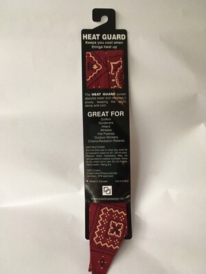 Heat Guard Cooling Tie - Red Bandana -  Handmade in Canada