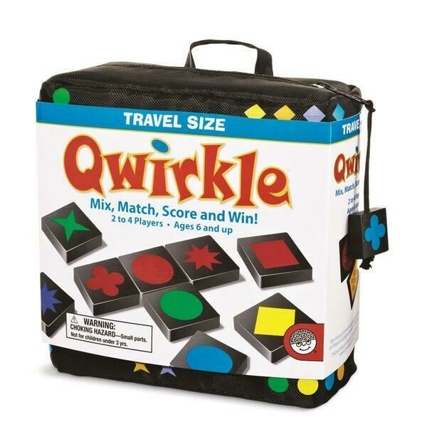 Qwirkle - Travel Size Game - with Carrying Bag/Pouch, Ages 6 and up