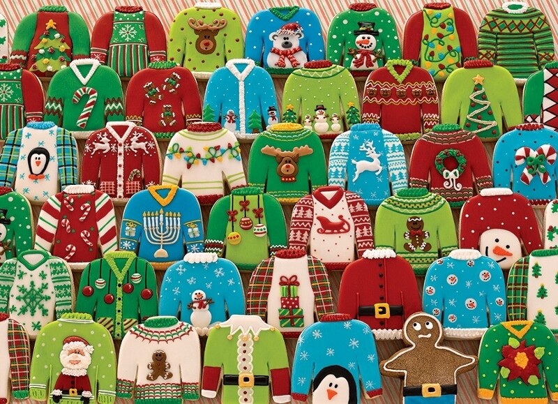 Ugly Xmas Sweaters - 1000 Piece Cobble Hill Puzzle