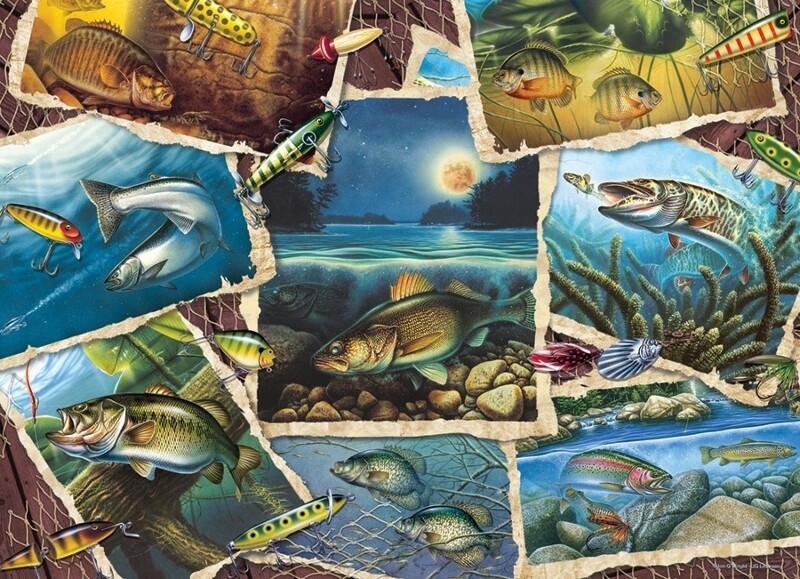 Fish Pics - 1000 Piece Cobble Hill Puzzle