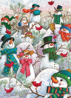 Hill of a Lot of Snowmen - 500 Piece Cobble Hill Puzzle